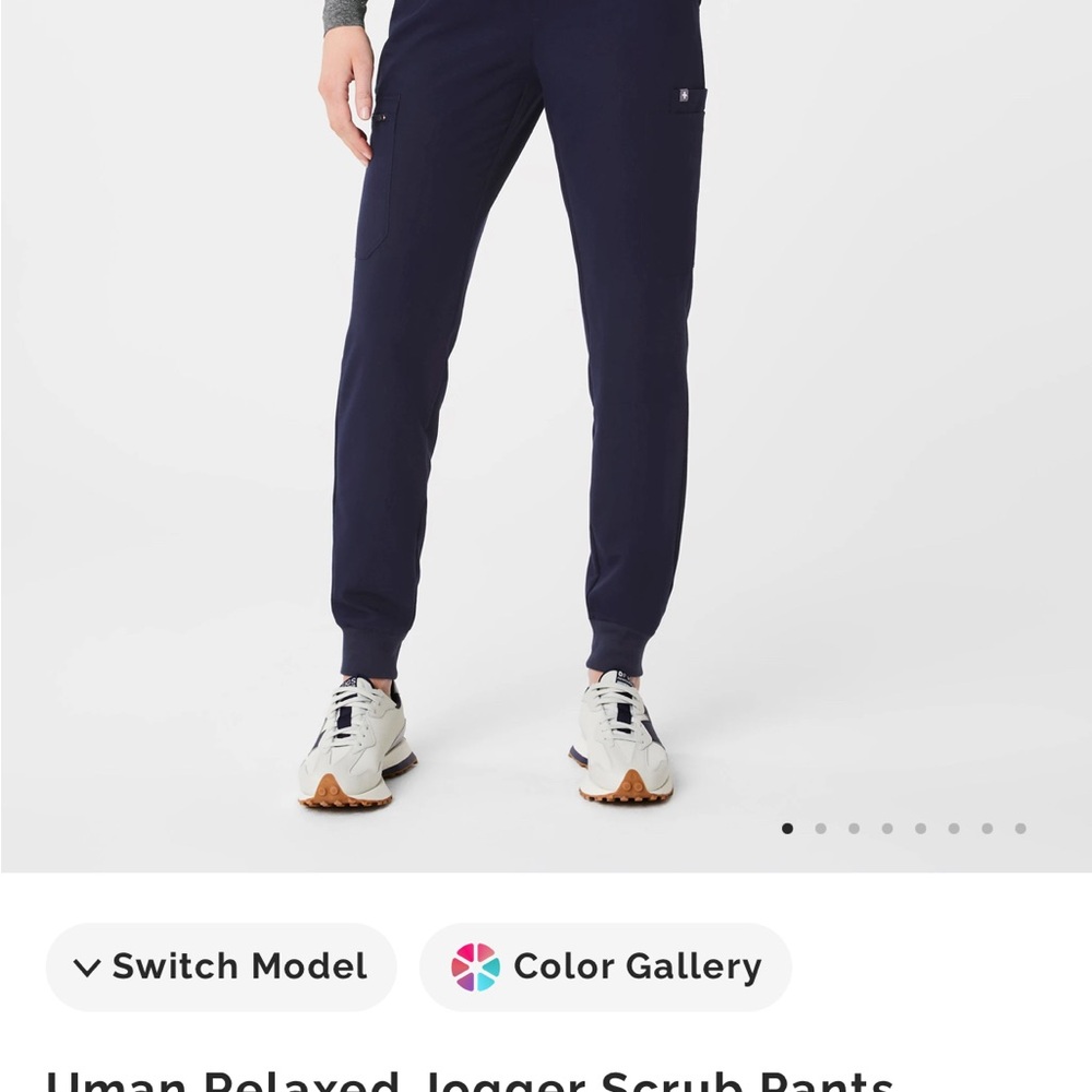 Figs Women's Navy Jogger Scrub Pants